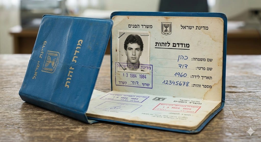 תעודת זהות ישנה – הארכת תוקף עד 2027