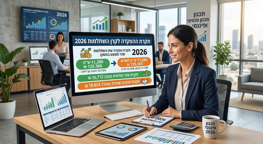 תקרת הפקדה לקרן השתלמות 2026 — השוואה ל-2025 והסבר הקפאת התקרות